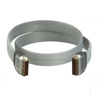 Belkin Scart Flat Video Cable 4.8m Silber SCART-Kabel