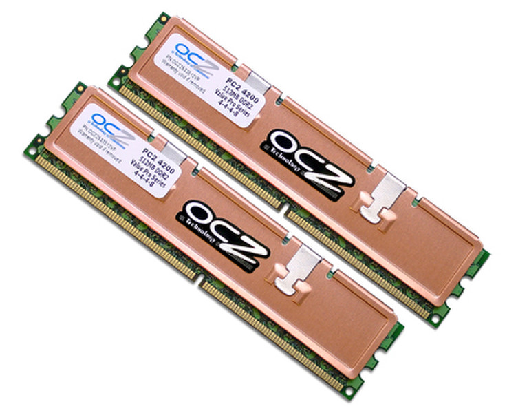OCZ Technology Memory OCZ 2Gb DDR2 PC2-4200 Value Pro Series Dual Channel 1ГБ DDR2 533МГц модуль памяти