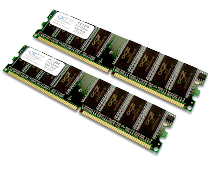 OCZ Technology Memory OCZ 2Gb DDR PC-3200 400MHz Value Series Dual Channel 1ГБ DDR 400МГц модуль памяти