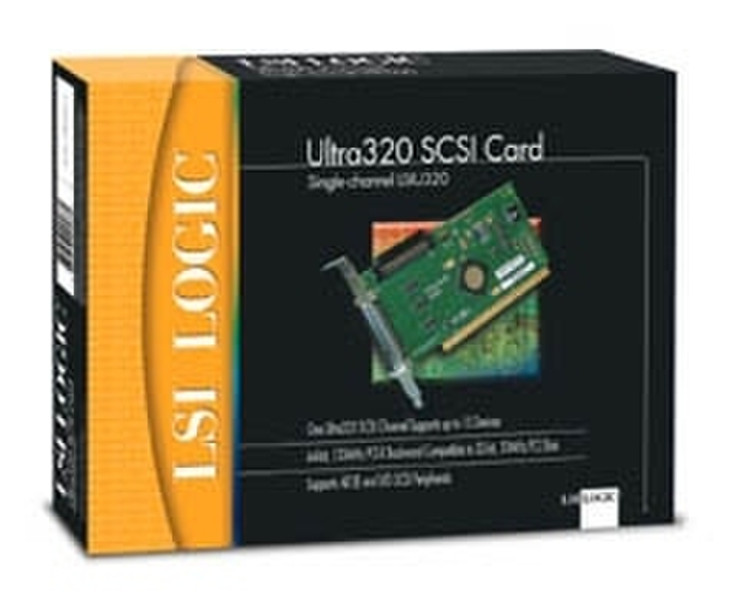 LSI LSIU320 5 Pack - PCI-X, U320, 1Ch интерфейсная карта/адаптер