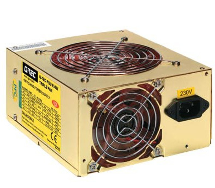 Q-Tec PSU 650W Triple Fan 24p 650W Gold power supply unit