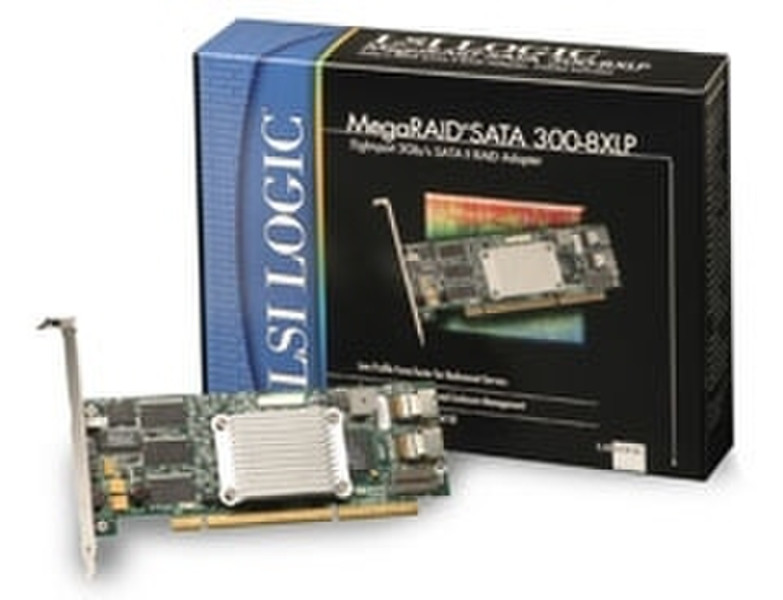 LSI MegaRAID SATA 300-8XLP interface cards/adapter