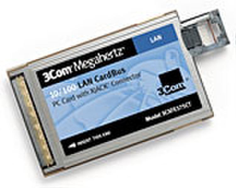 3com Megahertz F+ENet CardBusPCCard RJ45100pk networking card