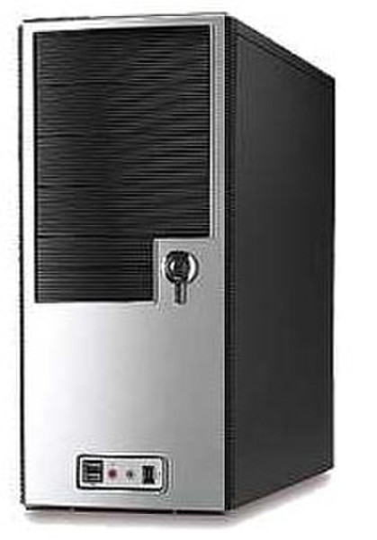 Ever Case Midi E4292BS (Intel® Prescott Ready) Midi-Tower 350Вт Черный, Cеребряный системный блок