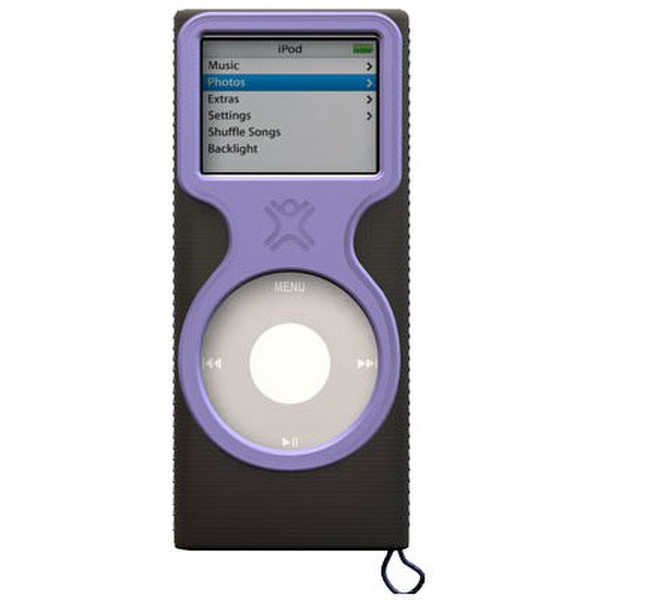 XtremeMac MicroGlove for iPod nano - Black/Lavender