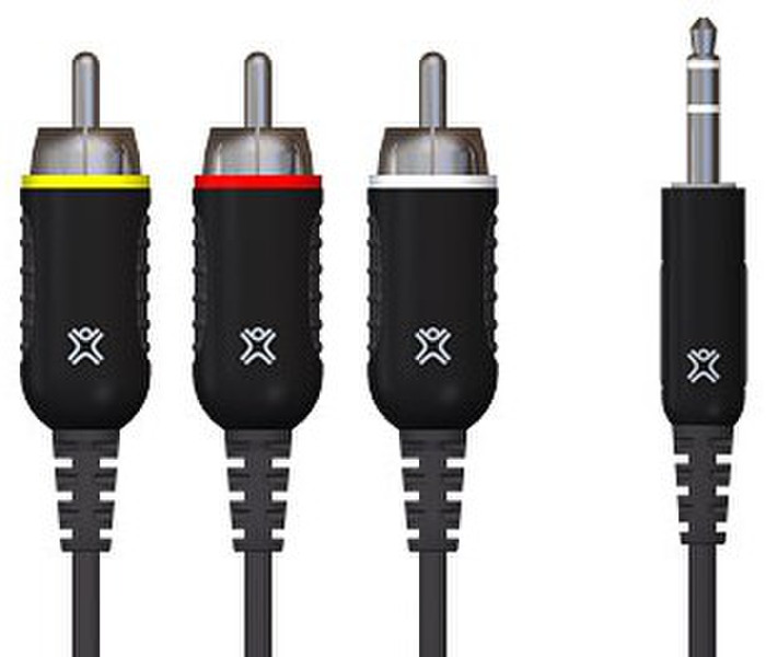 XtremeMac HomeShow Audio/Video Connection Kit 1.2m Black audio cable