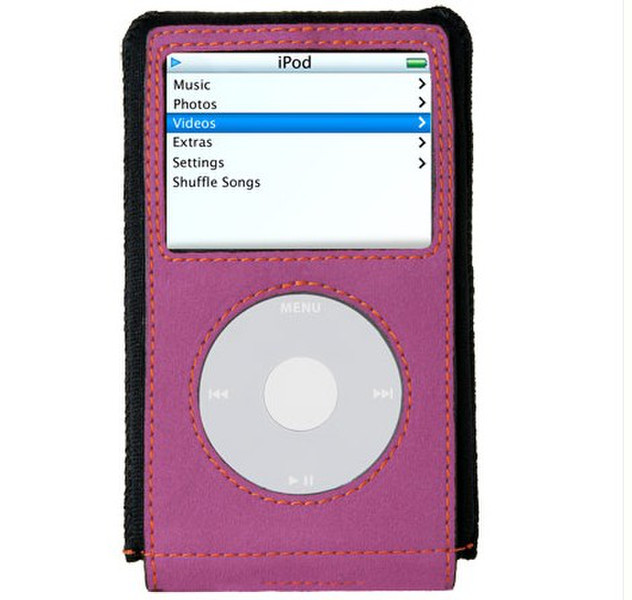 XtremeMac MicroGlove for iPod video - Black/Plum