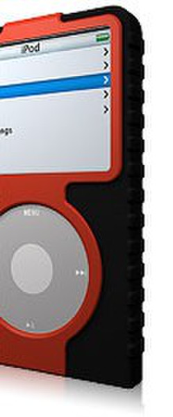 XtremeMac TuffWrap Accent for iPod 30GB - Black/Red