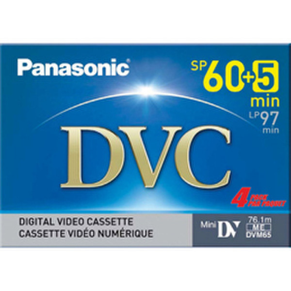 Panasonic 4 MiniDV Video сassette 65мин 4шт