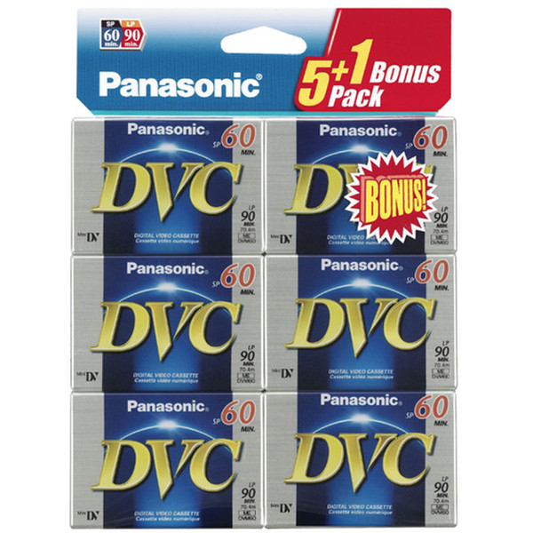 Panasonic 6 Mini-DV DVC 60min 6pc(s)