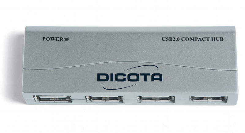 Dicota Branch 2.0 480Mbit/s Silver interface hub