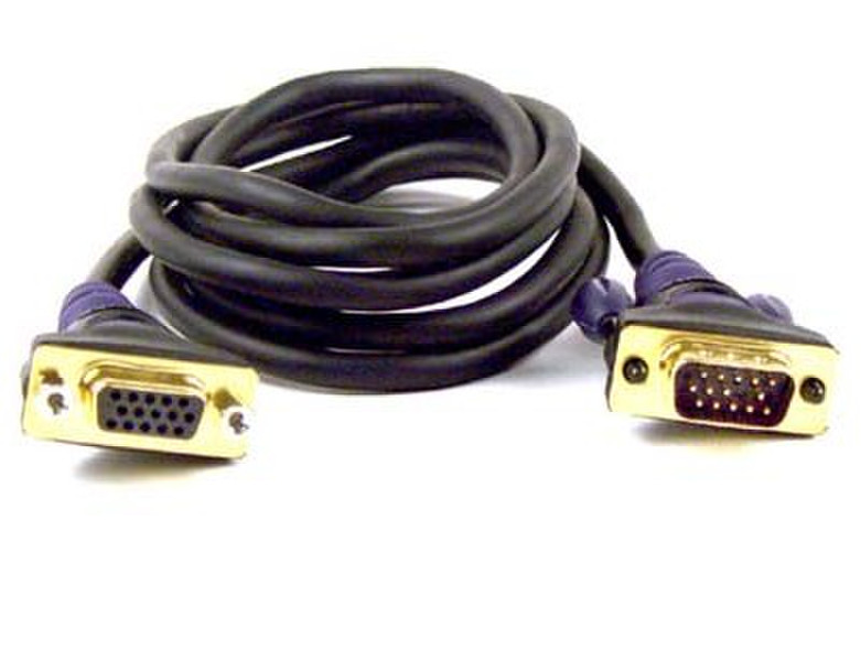 Belkin Gold Series VGA Monitor Extension Cable - 1.8m 1.8m Schwarz