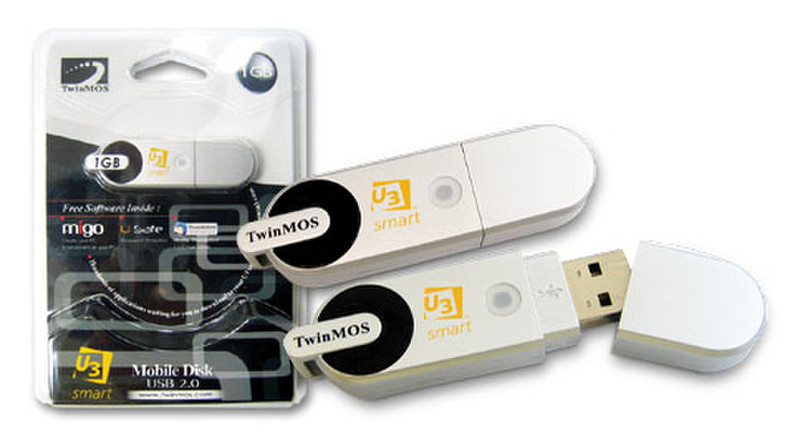 Twinmos Mobile Disk U3 Smart Drive 1GB 1GB USB 2.0 Typ A USB-Stick