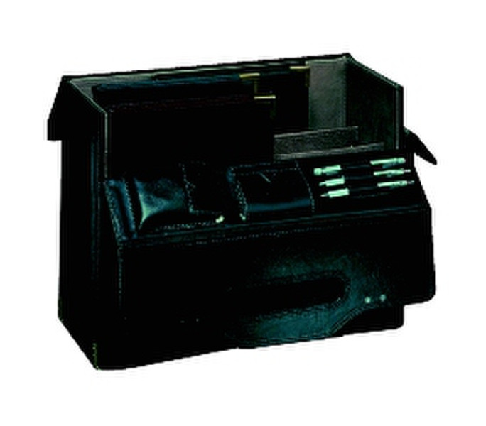 Rillstab Case senior black Leather Black briefcase