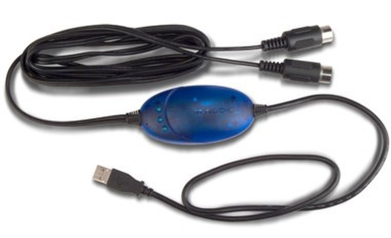 Pinnacle M-Audio USB MIDISPORT Uno Черный аудио кабель