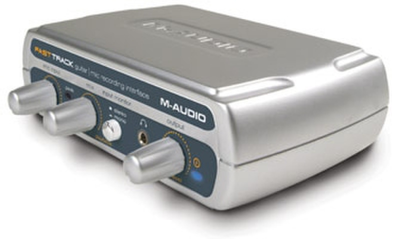 Pinnacle M-Audio Fast Track USB 24Bit Silber Digitaler Audiorekorder