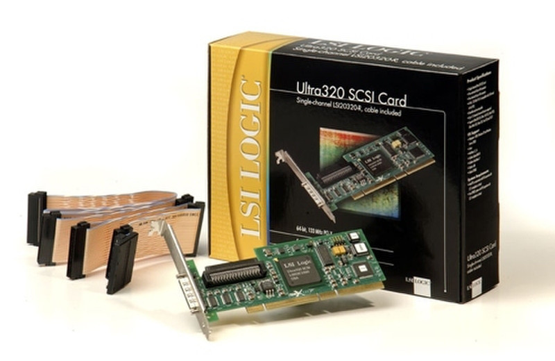 LSI 64-bit PCI-X Ultra320 SCSI Single-Channel Host Bus Adapter - LSI20320-R 5 Pack интерфейсная карта/адаптер