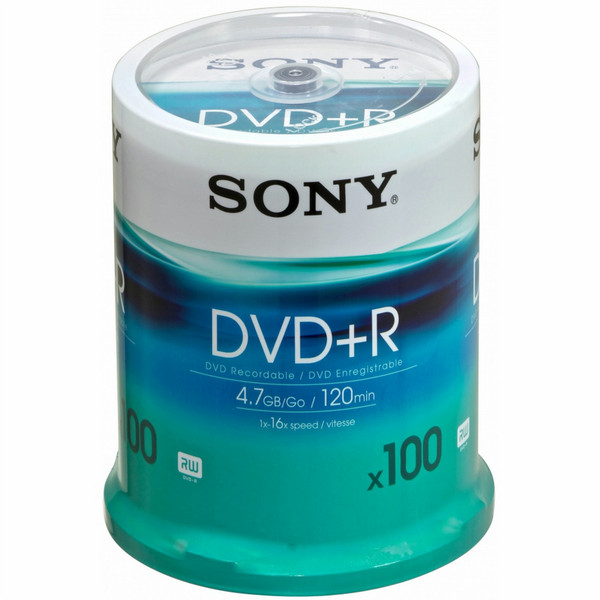 Sony DVD+R 4.7GB DVD-R 100Stück(e)