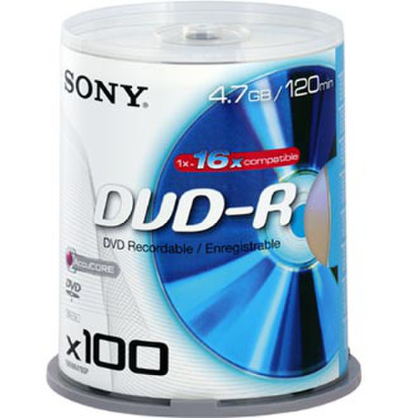 Sony 100DMR47BSP 4.7GB 100pc(s) blank DVD