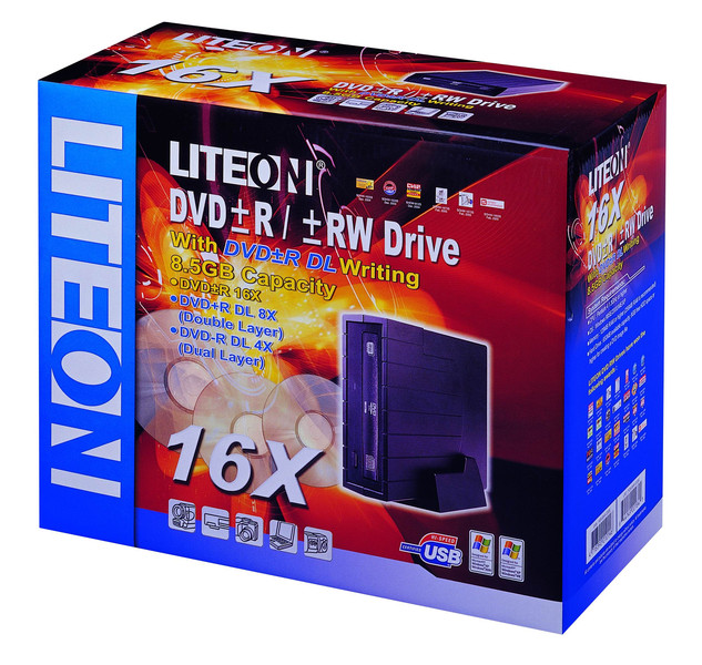 Lite-On External 16x 8x 8x / 16x 6x 4x / 16x / + 48x 24x 48x Half-Height DVD-Dual Internal optical disc drive