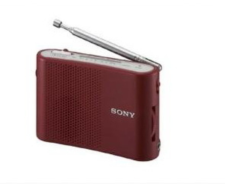 Sony ICF-40 Radio Портативный Аналоговый Красный радиоприемник