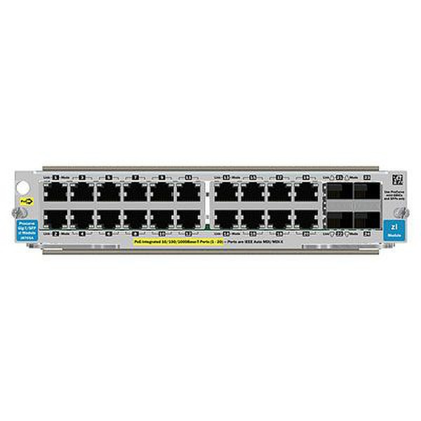 Hewlett Packard Enterprise 20-port 10/100/1000 PoE + 4-port mini-GBIC Gigabit Ethernet модуль для сетевого свича