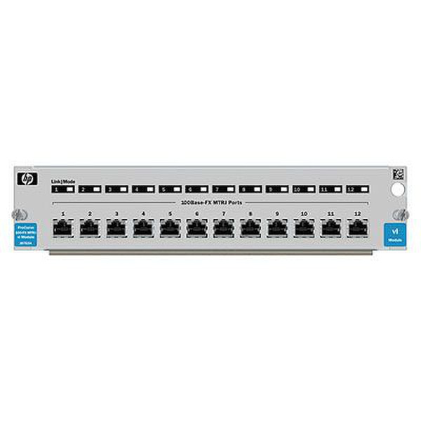 Hewlett Packard Enterprise 12-port 100FX MTRJ Fast Ethernet модуль для сетевого свича