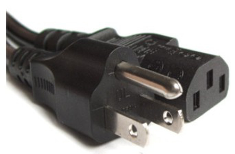 IBM 2.8m C13/NEMA 6-15P 2.8m C13 coupler NEMA 6-15P Black power cable
