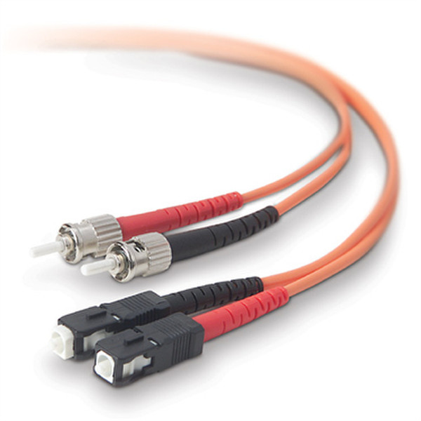 Belkin 3m ST - SC 3m ST SC Orange fiber optic cable