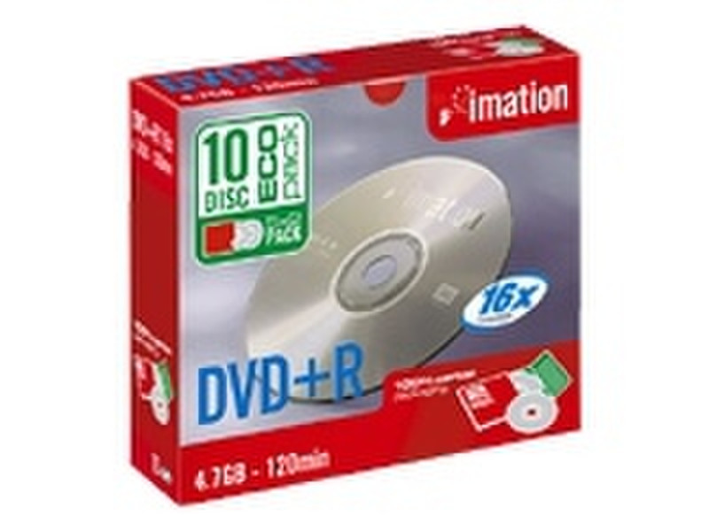 Imation DVD+R 16x 4.7Gb (10) 4.7GB DVD+R 10Stück(e)