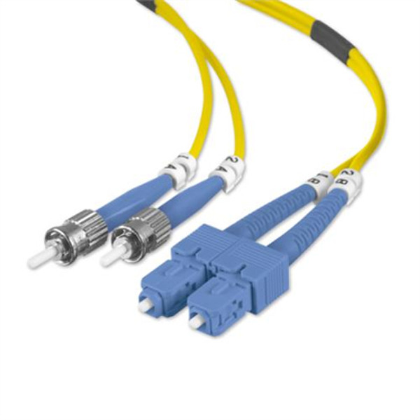 Belkin 2m ST / SC 2m ST SC Yellow fiber optic cable