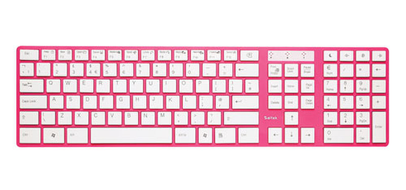 Saitek Slim Keyboard USB QWERTY Pink keyboard