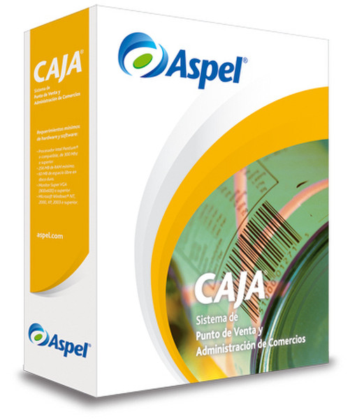 Aspel CAJA 2.0, CD, 1u, 1emp, Win, UPG