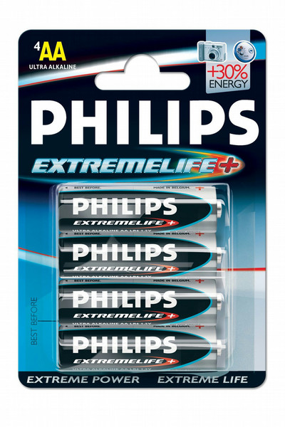 Philips ExtremeLife Battery LR6-P4/12B