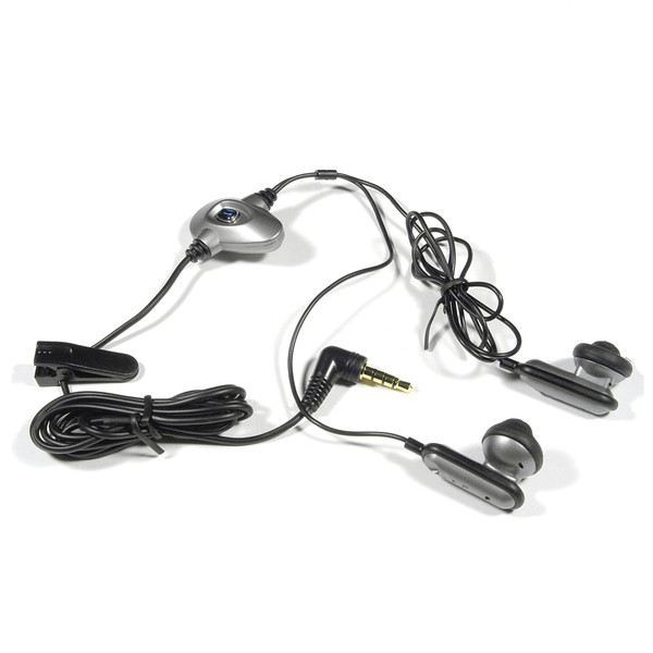 Qtek Stereo Headset for 9000 Binaural Wired Black,Silver mobile headset