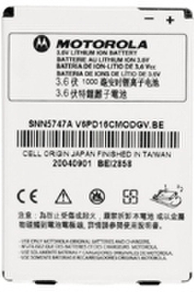 Motorola BA640 Battery Литий-ионная (Li-Ion) 1000мА·ч аккумуляторная батарея