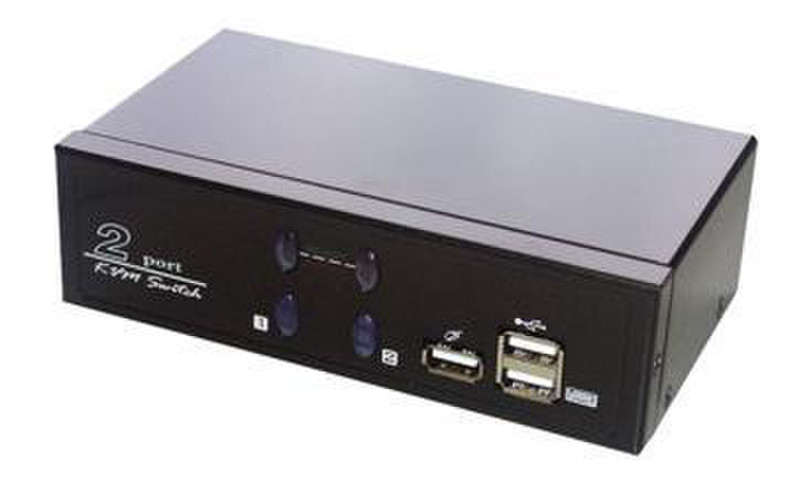 MCL CAS-262U Schwarz Tastatur/Video/Maus (KVM)-Switch