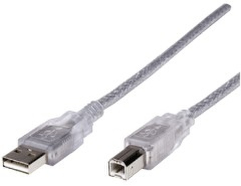 Astrotek 5m USB 2.0 A/B Cable 5м USB A USB B Прозрачный кабель USB