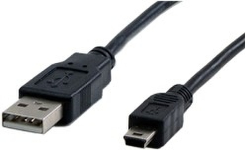 Astrotek 1m Mini USB/USB Cable 1м USB A Mini-USB B Черный кабель USB