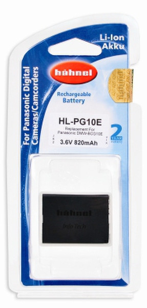 Hahnel 1000 170.2 Lithium-Ion (Li-Ion) 820mAh 3.6V rechargeable battery