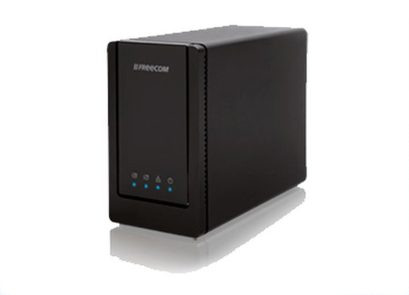 Freecom Dual drive network center 2TB 2000ГБ Настольный Черный дисковая система хранения данных