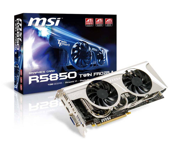 MSI R5850 TWIN FROZR II 1ГБ GDDR5 видеокарта