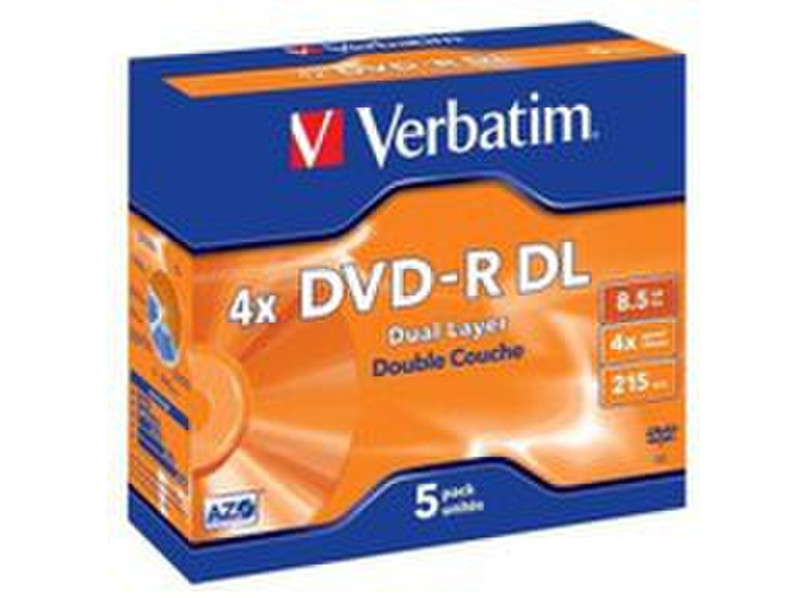 Verbatim DVD-R 8cm Matt Silver 8.5ГБ DVD-R DL 3шт