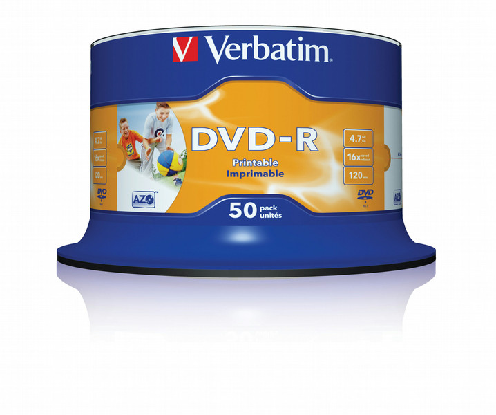 Verbatim DVD-R 4.7GB 16x 4.7GB DVD-R 50Stück(e)