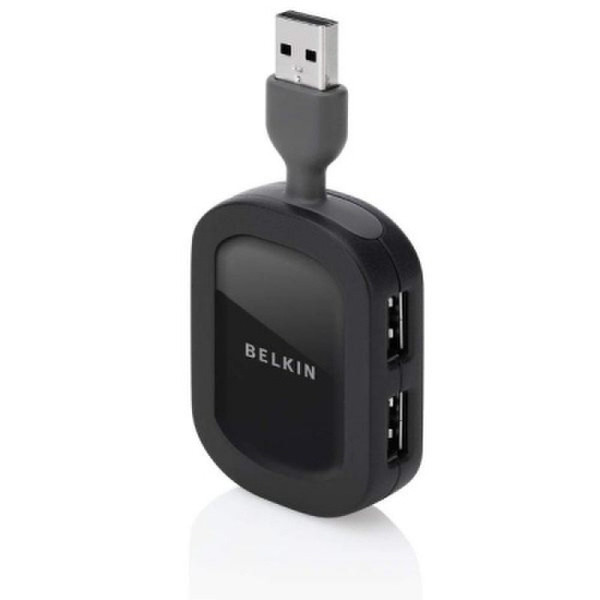 Belkin F4U015ERNPS 480Мбит/с Черный хаб-разветвитель