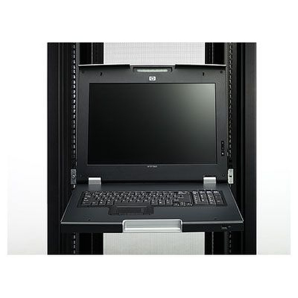 Hewlett Packard Enterprise TFT7600 Rackmount Keyboard 17in UK Monitor rack console