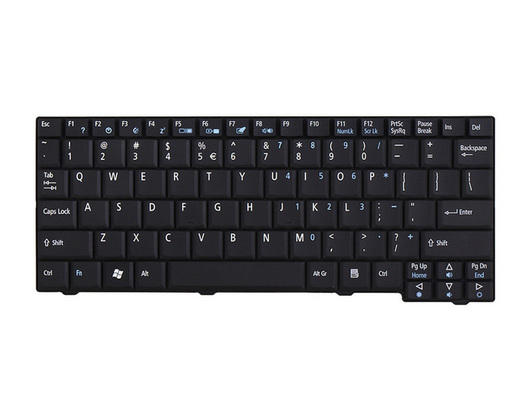 Acer KB.INT00.520 QWERTY Spanisch Schwarz Tastatur