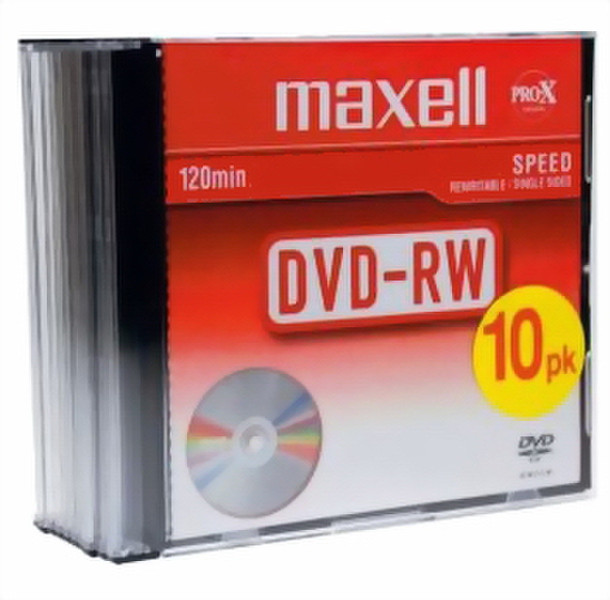 Maxell 511661 4.7GB DVD-RW 10Stück(e) DVD-Rohling