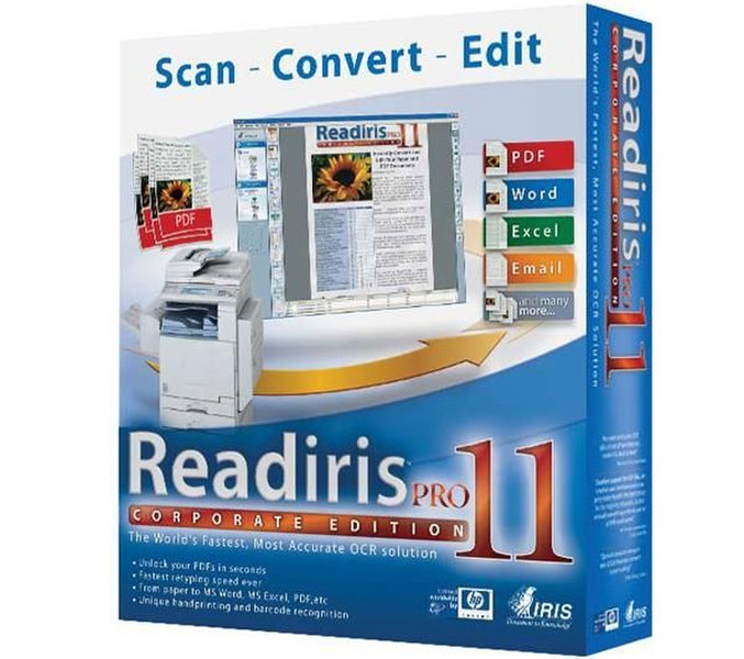 I.R.I.S. Readiris Pro 11.0 Corporate Edition Asian (Include IRIS Desktop Search)