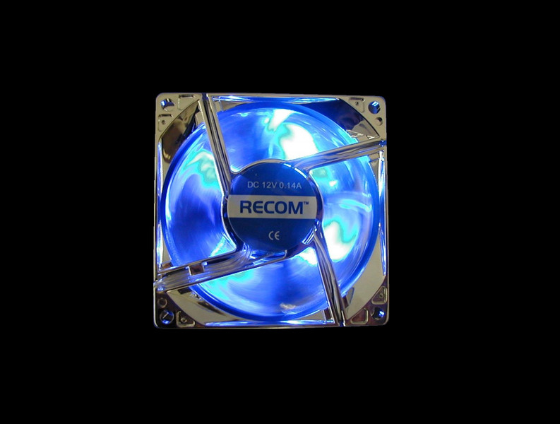 Recom RC-8025M-BL-LED Computergehäuse Ventilator Computer Kühlkomponente